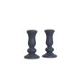 WALLXPERT Set ukrasnih predmeta (2 komada) figure Candle Anthracite - slika 2