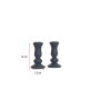 WALLXPERT Set ukrasnih predmeta (2 komada) figure Candle Anthracite - slika 3