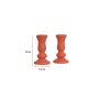 WALLXPERT Set ukrasnih predmeta (2 komada) figure Candle Orange - slika 3