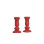 WALLXPERT Set ukrasnih predmeta (2 komada) figure Candle Red - slika 2