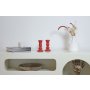 WALLXPERT Set ukrasnih predmeta (2 komada) figure Candle Red - slika 1