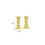 WALLXPERT Set ukrasnih predmeta (2 komada) figure Candle Yellow - slika 3