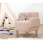 Atelier del Sofa Dečija krilna stolica Cobie Teddy Powder - slika 1