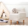 Atelier del Sofa Dečija krilna stolica Cobie Teddy White - slika 1