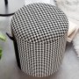 Atelier del Sofa Tuffet Macaria Black White - slika 5