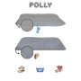 WALLXPERT Pet Bed Polly Dog 50 x 70 Light Grey - slika 3