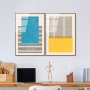 WALLXPERT Dekorativna slika od kaljenog stakla (2 komada) UV 935 45 x 65 - slika 2