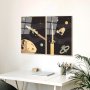 WALLXPERT Dekorativna slika od kaljenog stakla (2 komada) UV 967 45 x 65 - slika 3