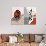 WALLXPERT Dekorativna slika od kaljenog stakla (2 komada) 1993 30 x 45 - slika 1
