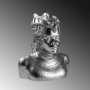 WALLXPERT Decorative Object figura boje srebra Yak 041 B - slika 1