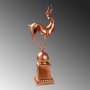 WALLXPERT Decorative Object figura bakar boja Deer pose 2 - slika 4