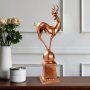 WALLXPERT Decorative Object figura bakar boja Deer pose 2 - slika 1