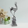 WALLXPERT Decorative Object figura srebrna boja Deer pose 3 - slika 2