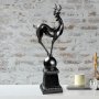 WALLXPERT Decorative Object crna figura Deer pose 4 - slika 3