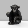 WALLXPERT Decorative Object crna figura Monkey - slika 5