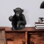 WALLXPERT Decorative Object crna figura Monkey - slika 1