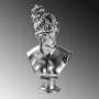 WALLXPERT Decorative Object figura boja srebra Yak 037 B - slika 5