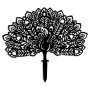 WALLXPERT Decorative Object figura Peacock 01 - slika 3