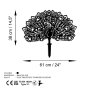 WALLXPERT Decorative Object figura Peacock 01 - slika 5