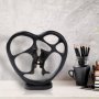 WALLXPERT Decorative Object figura crne boje Love v2 - slika 1