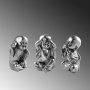 WALLXPERT Decorative Object Dont See Dont Hear Dont Know 3 - slika 1
