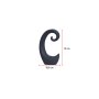 WALLXPERT Decorative Object figura Snail Anthracite - slika 3