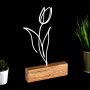 WALLXPERT Decorative Object figura Tulip White - slika 1