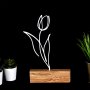 WALLXPERT Decorative Object figura Tulip White - slika 2