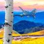 WALLXPERT Decorative Object figura Bird on the branch 24 - slika 3