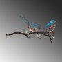 WALLXPERT Decorative Object figura Bird on the branch 24 - slika 1