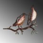 WALLXPERT Decorative Object figura Bird on the branch 29 - slika 1