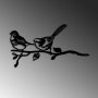 WALLXPERT Decorative Object Bird On The Branch 04 Black - slika 5