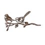 WALLXPERT Decorative Object Bird On The Branch 04 Brown - slika 1