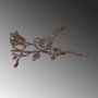 WALLXPERT Decorative Object Bird On The Branch 04 Brown - slika 5