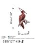 WALLXPERT Decorative Object figura Bird on the branch 30 - slika 5