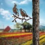 WALLXPERT Decorative Object figura Bird On The Branch 09 Brown - slika 4