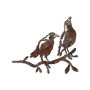 WALLXPERT Decorative Object figura Bird On The Branch 09 Brown - slika 5