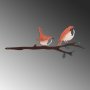 WALLXPERT Decorative Object figura Bird on the branch 23 - slika 1