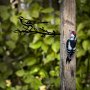 WALLXPERT Decorative Object figura Bird On The Branch 05 Black - slika 3