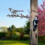 WALLXPERT Decorative Object figura Bird On The Branch 05 Brown - slika 3