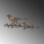 WALLXPERT Decorative Object figura Bird On The Branch 05 Brown - slika 5