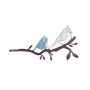 WALLXPERT Decorative Object figura Bird on the branch 27 - slika 1