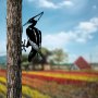 WALLXPERT Decorative Object figura Bird On The Branch 10 Black - slika 3
