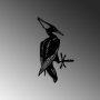 WALLXPERT Decorative Object figura Bird On The Branch 10 Black - slika 4
