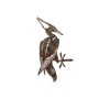 WALLXPERT Decorative Object figura Bird On The Branch 10 Brown - slika 3