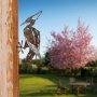 WALLXPERT Decorative Object figura Bird On The Branch 10 Brown - slika 1