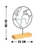 WALLXPERT Decorative Object figura World Black - slika 3