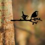 WALLXPERT Decorative Object figura Bird On The Branch 03 Black - slika 3