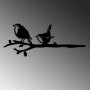 WALLXPERT Decorative Object figura Bird On The Branch 03 Black - slika 5