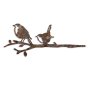 WALLXPERT Decorative Object figura Bird On The Branch 03 Brown - slika 1